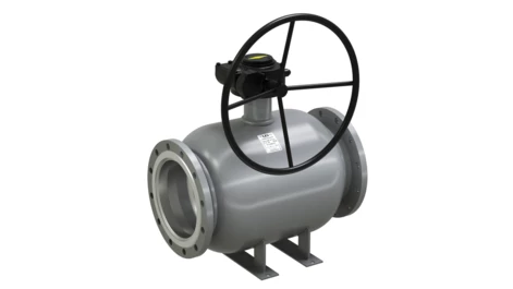 Кран шаровой LD КШЦФ DN200, Pn25 фланец, сталь 20, с редуктором