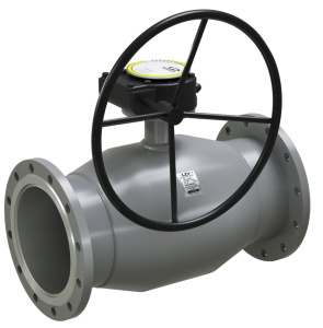 Кран шаровой КШЦФР Regula из стали 20, Ду125/100, Ру2,5МПа, с редуктором LD