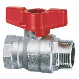 Кран шаровой серии RED6, 1/2" ВВ, ручка-бабочка CIM RED6 B 12 (Арт.:CIM RED6 B 12)