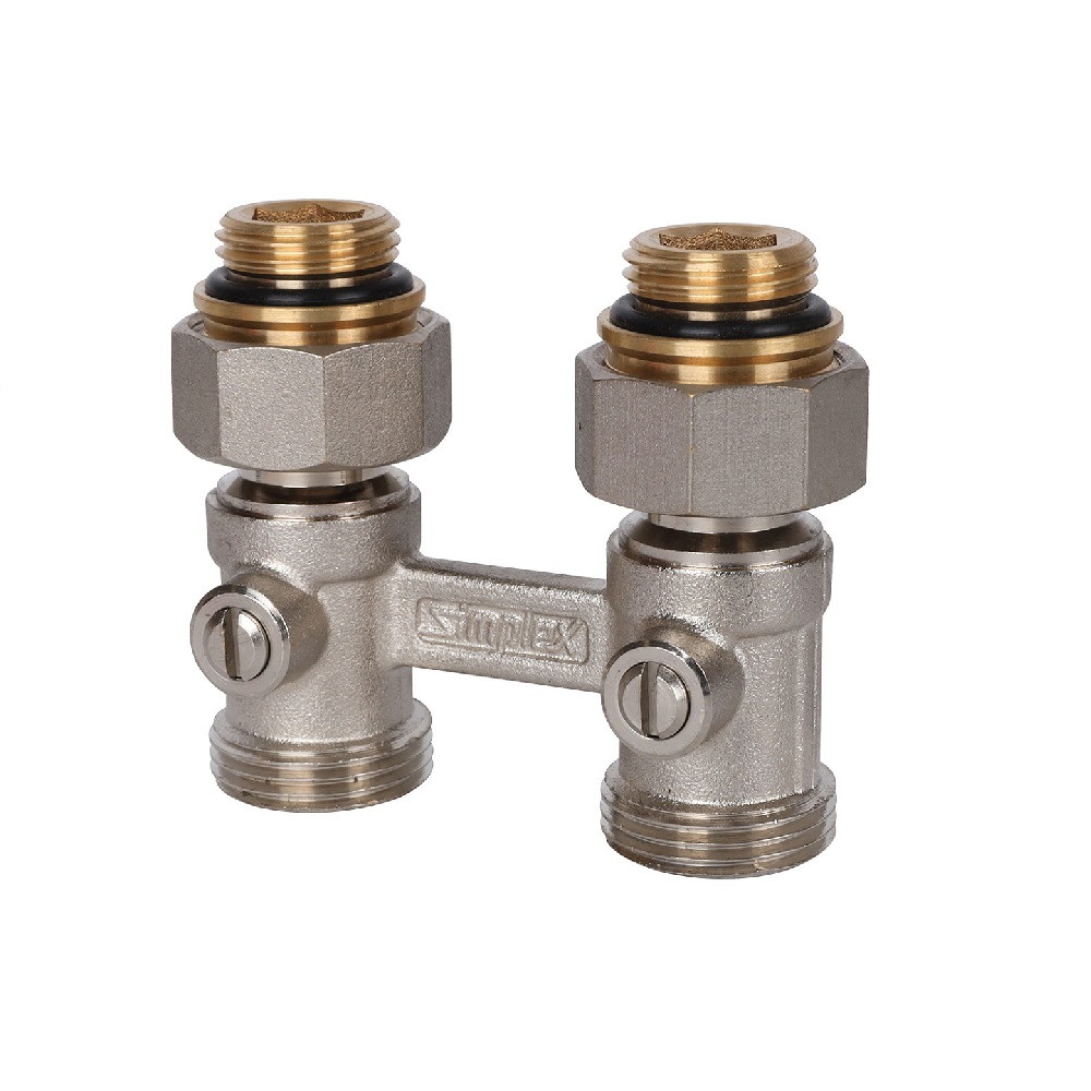 Узел нижнего подключения Standard Line D1/50 прямой, 1/2x3/4" c ниппелями 1/2"
